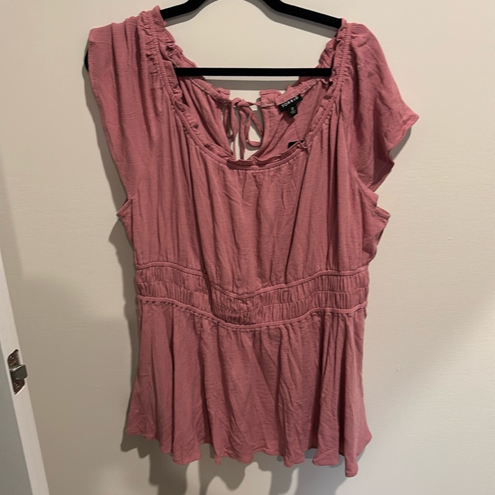 Pink torrid blouse